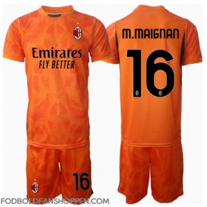 AC Milan Mike Maignan #16 Målmand Udebanetrøje Børn 2024-25 Kortærmet (+ Korte bukser)